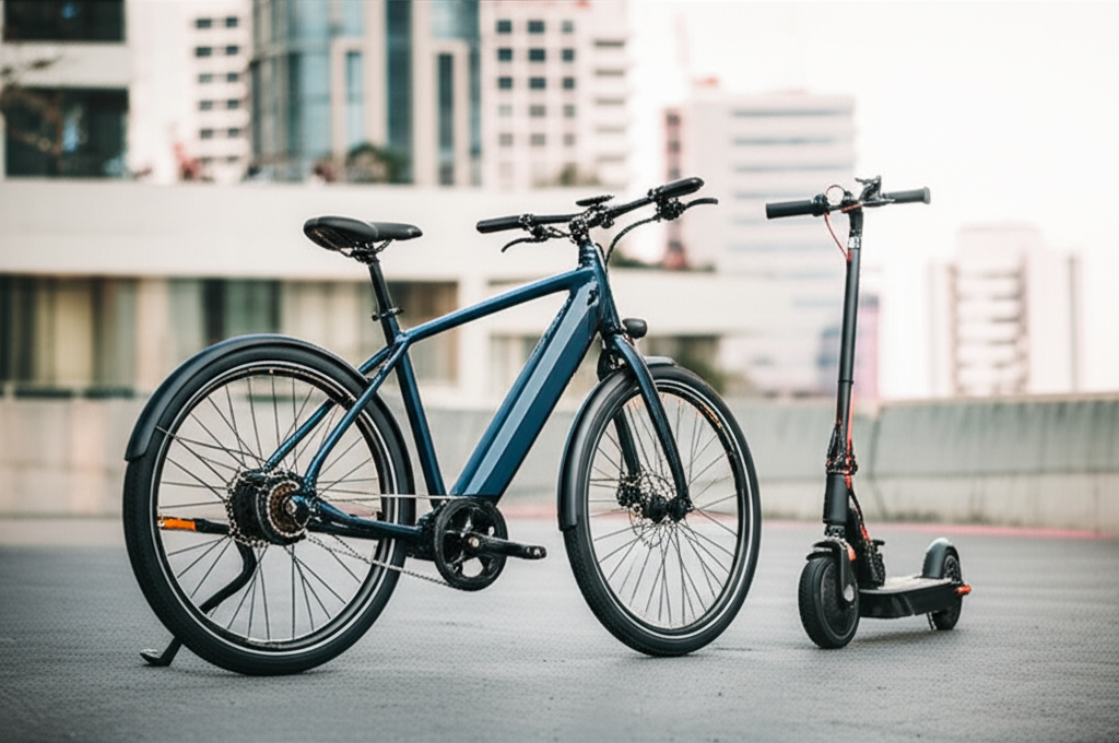 Elcyklar och elscooters